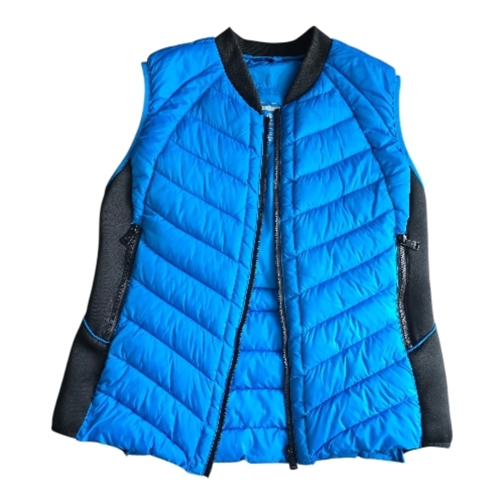 Bernardo Blue and Black Quilted Vest